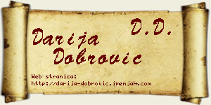 Darija Dobrović vizit kartica